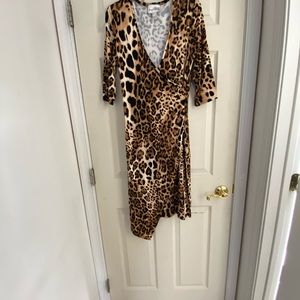 Never worn. Joseph Ribkoff leopard print dress